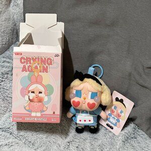 POP MART Crybaby Crying Again Vinyl Face Plush Pendant Series (Alice - Blue)